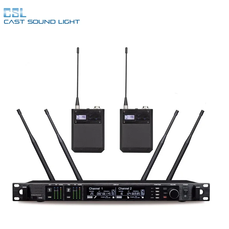 

Лидер продаж CSL Высококачественный портативный цифровой петличный беспроводной микрофон True Diversity UHF завод