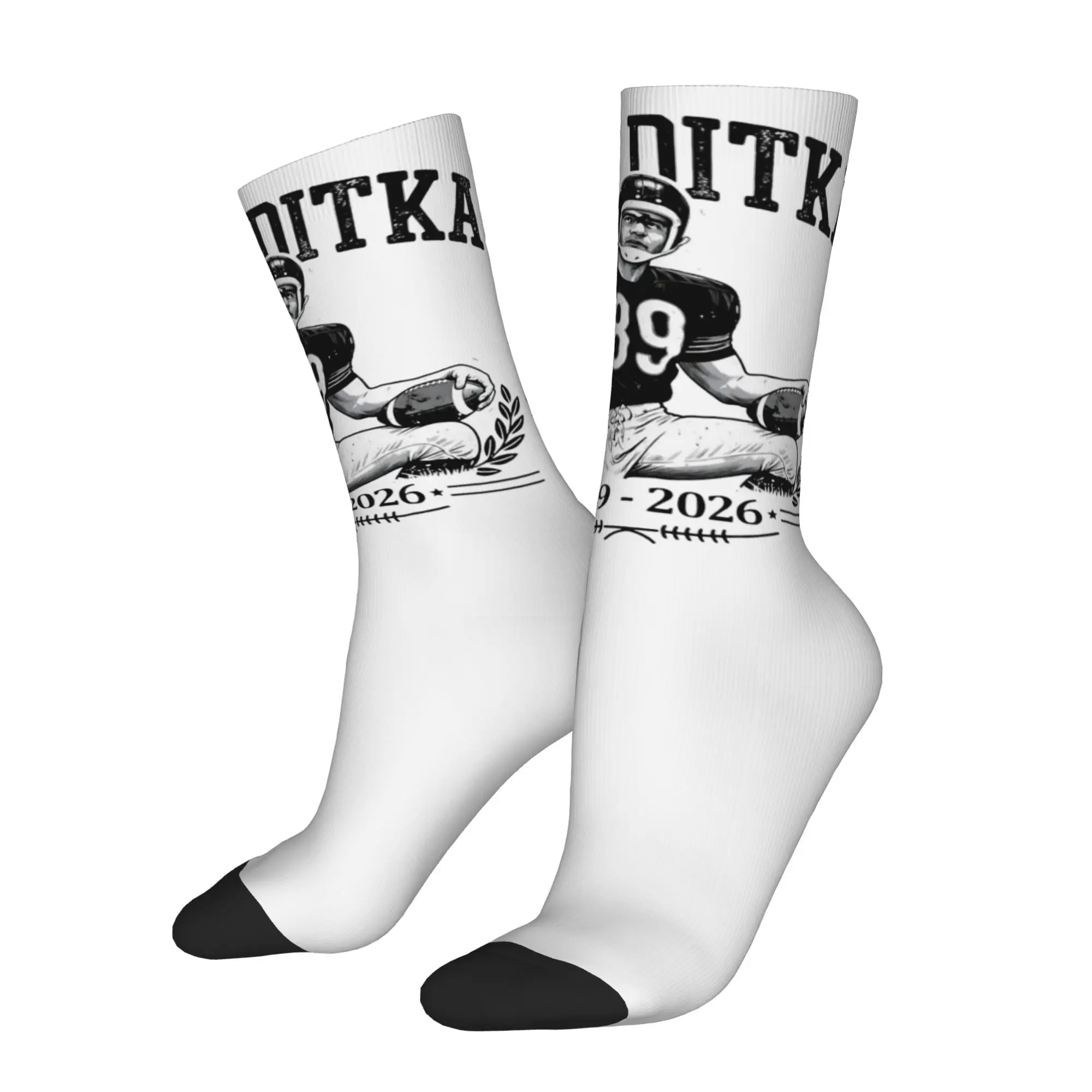Mike Ditka Football Legend 89 Socks Men's Women's Polyester Socks Crazy Spring Summer Autumn Winter Middle Tube Socks Gift