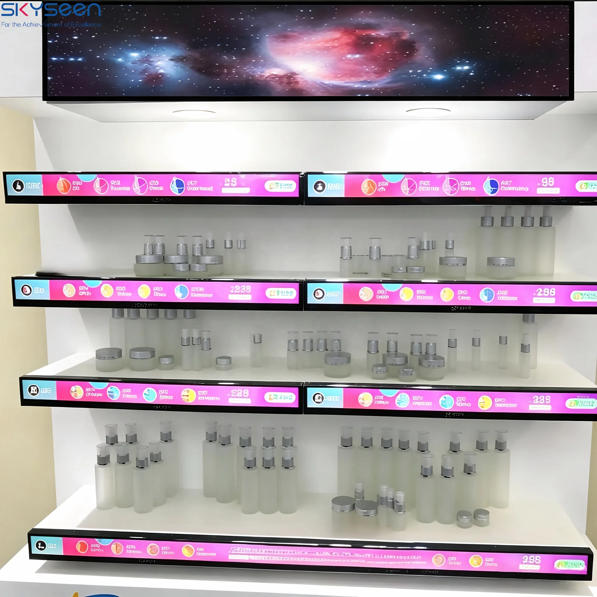 Custom Lcd Dynamic Digital Display Screen Vivid Digital Shelves For Food Display In Supermarkets And Convenience Stores