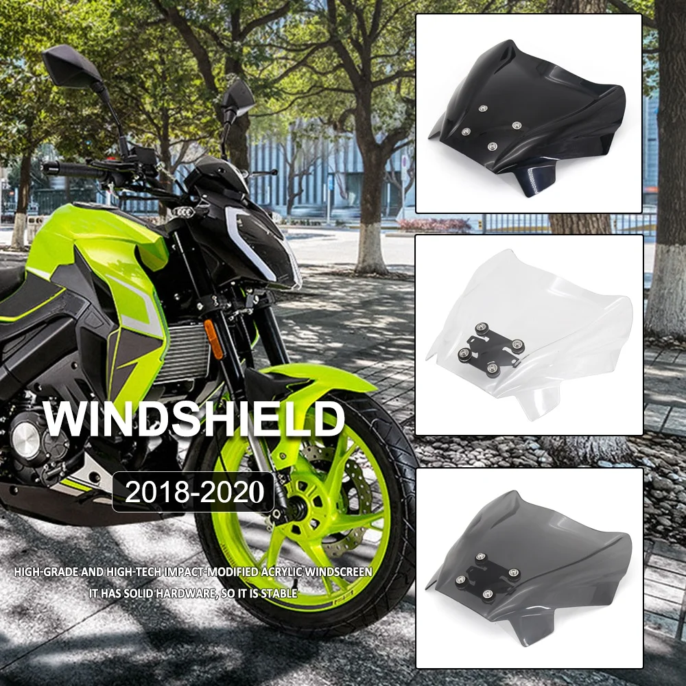 

Motorcycle Accessories Windshield Windscreen 3 Colors Front Wind Shield Deflectore Kit For KEEWAY RKF 125 RKF125 2018 2019 2020