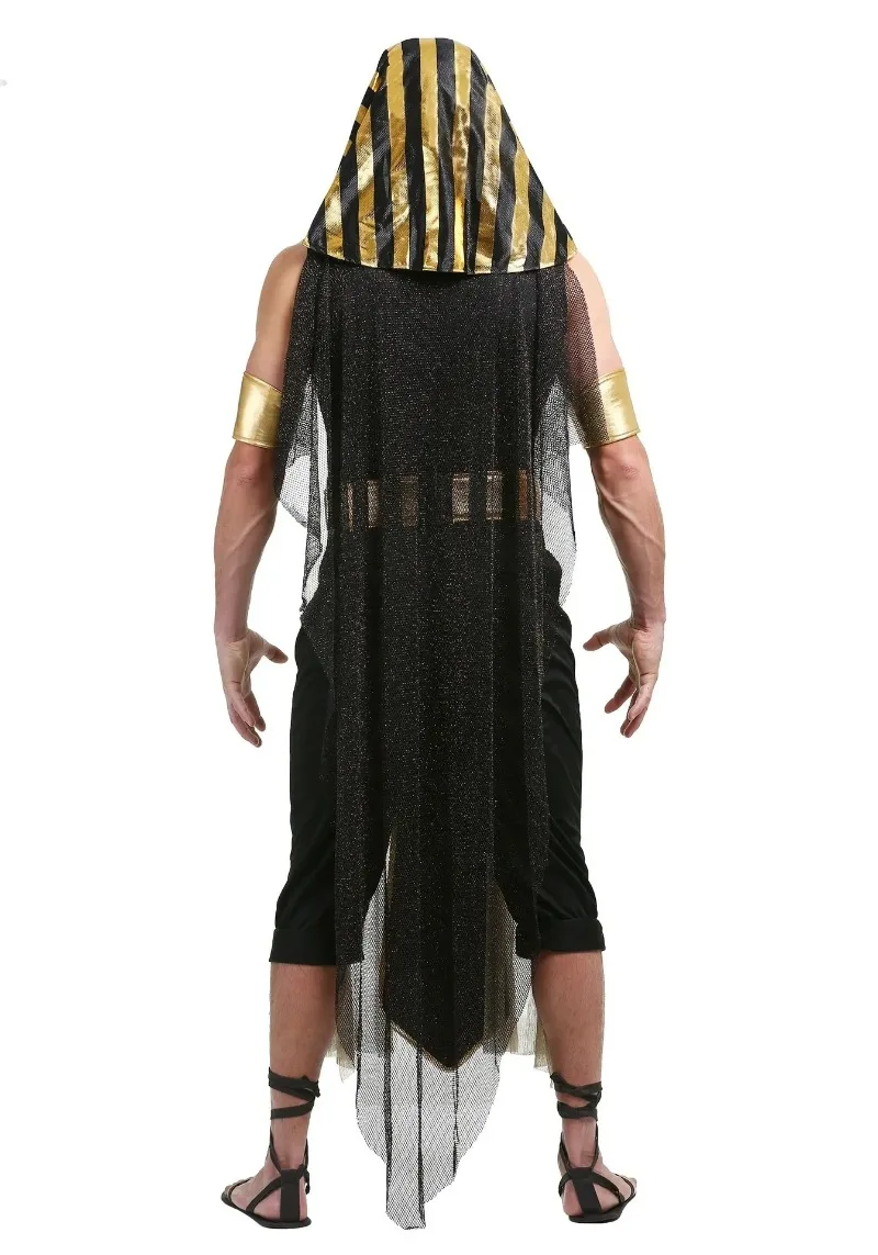 Halloween-Kostüme im Stil der alten ägyptischen Pharaonen für Paare, König- und Königin-Cosplay-Kostüme für Männer, Karnevalsparty, mittelalterliches Renaissance-Kleid – Detail 7