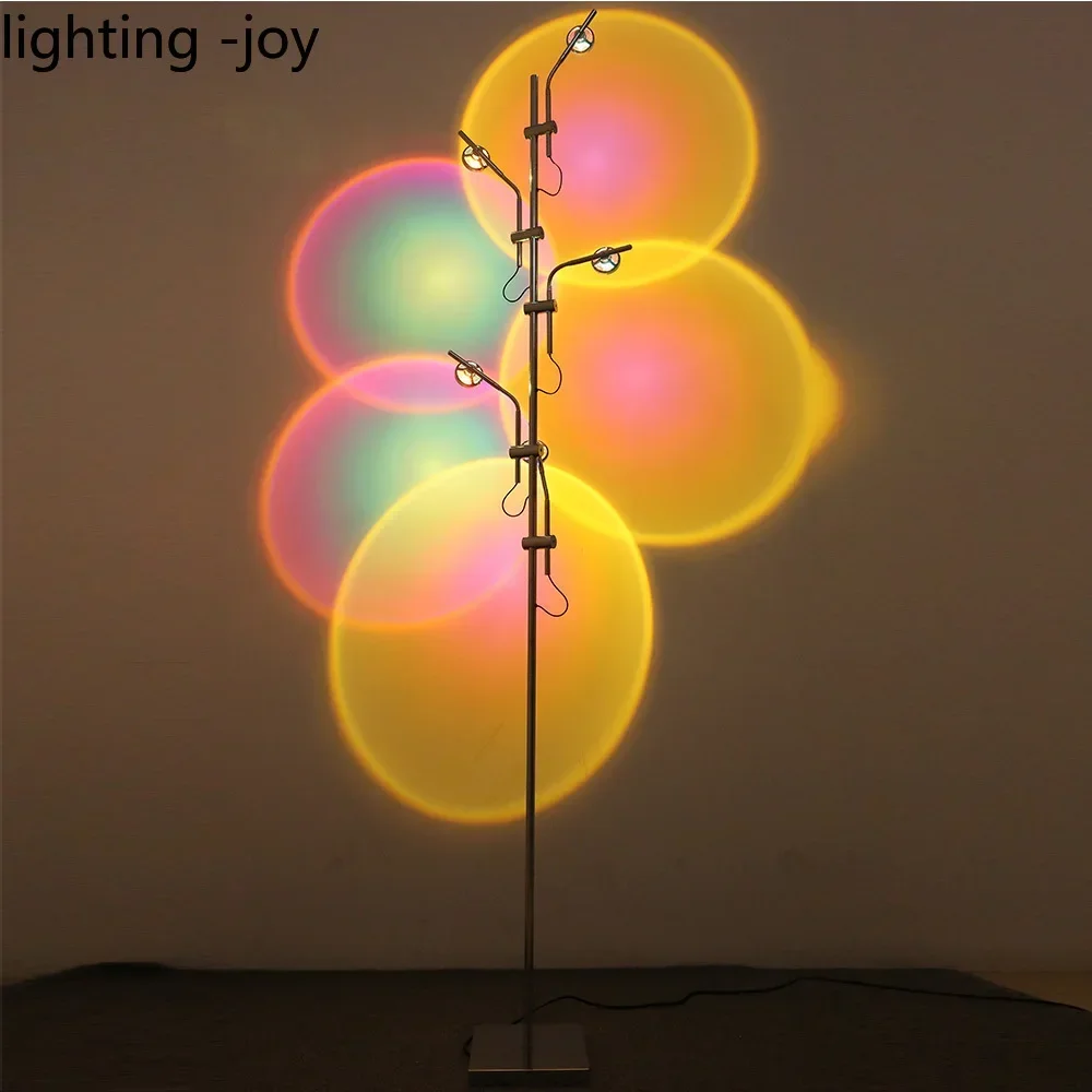 

LED Floor Lamp Sunset Projection Led Light Standing Sunset Floor Lamp for Living Room Bedroom Decor Rgb Corner Lamp