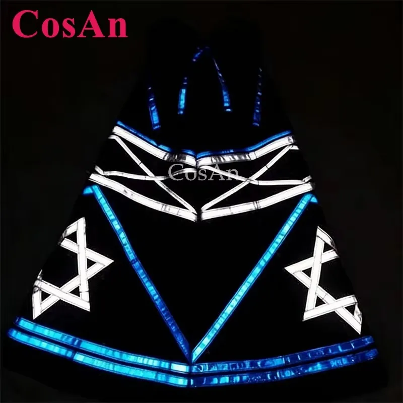 Pantalones CosAn Fashion con Patrones Hexagrama Estilo AUS, Pantalones Ghost Dance Melbourne Shuffle, Pantalones Acampanados con Efecto Reflectante, Novedad