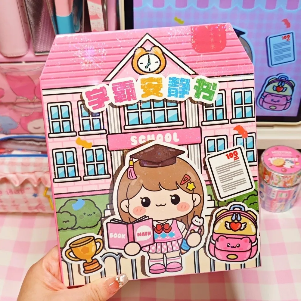 

Милые наклейки для тихой книжки с животными, мультяшные 3D-наклейки ручной работы, развивающие мультяшные наклейки для творчества, праздничные подарки