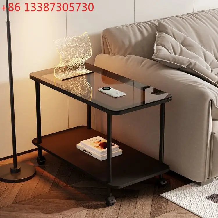 

Mobile coffee table modern simple removable coffee table living room sofa storage side table
