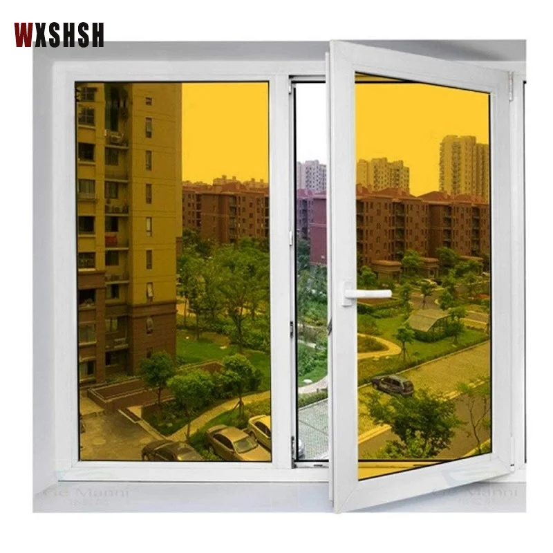 Translucent decorative film on the window Vinyl UV-Proof Insect Prevention Explosion-proof Multiple Size Tinting-Films Yellow