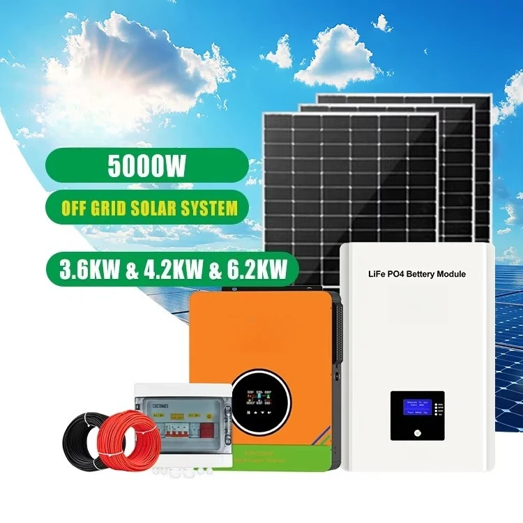 ESUN 5KWh Solar Power System 51.2V 100Ah LiFePO4 Battery 3.6KW 4.2KW 6.2KW Hybrid Inverter Off Grid Solar Kit for Home Backup