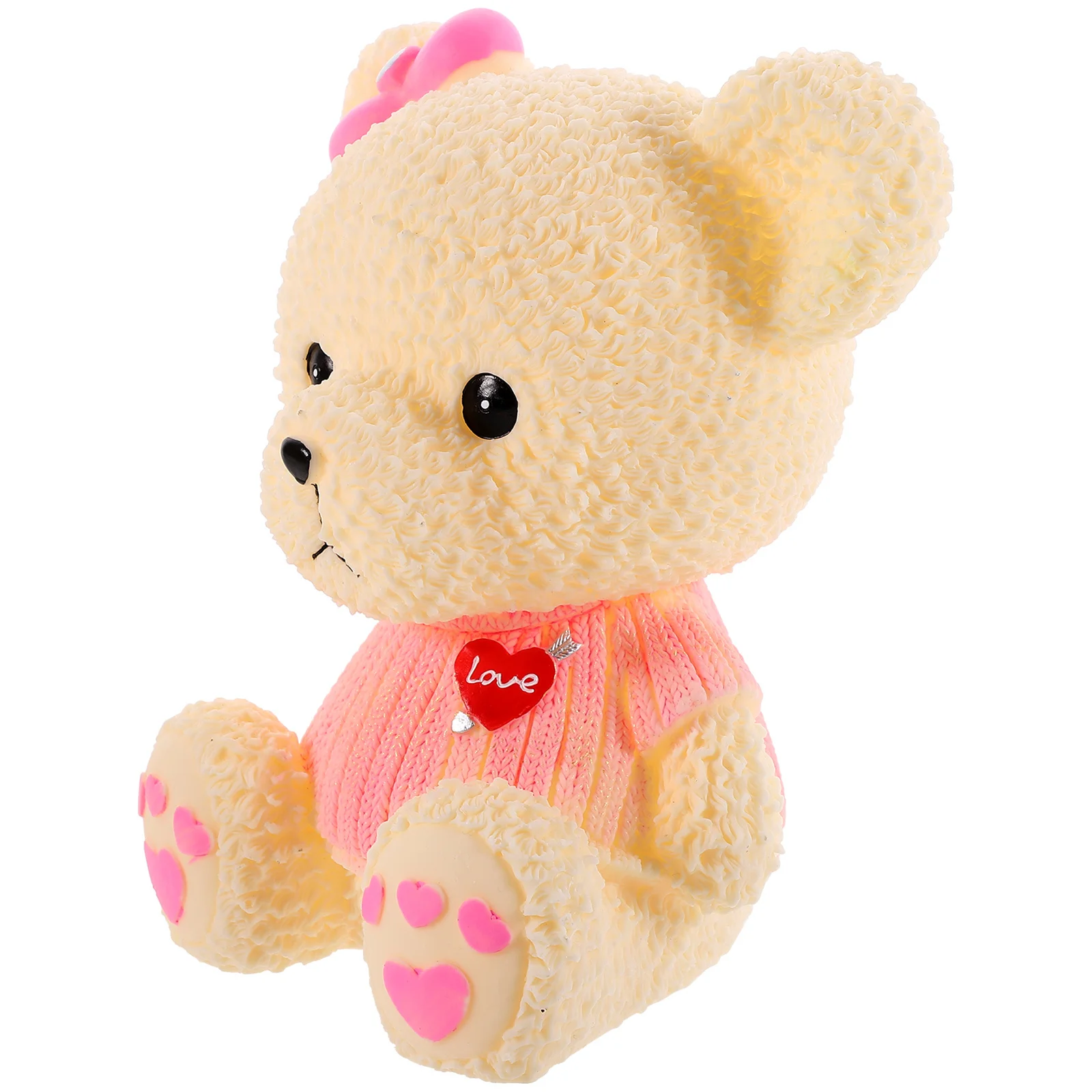 

Lovely Bear Piggy Bank for Girls Creative Money Box for Kids Saving Coins Home Desktop Decor Child Gift Idea Vinyl Piggy Bank