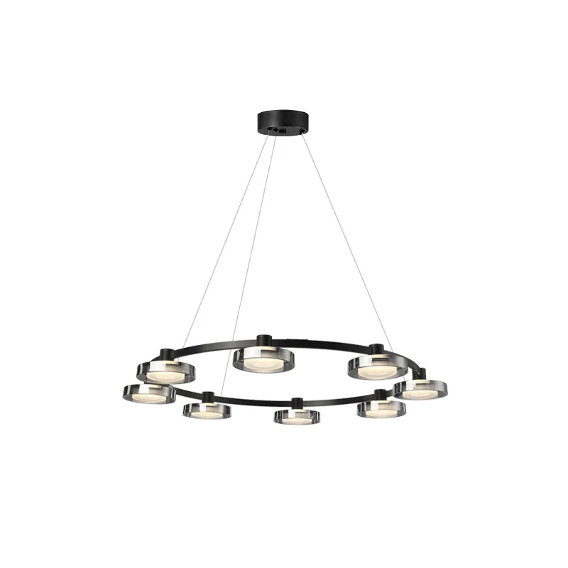 

Минималистская, современная люстра для гостиной, минималистичная креативная стеклянная скандинавская светодиодная люстра