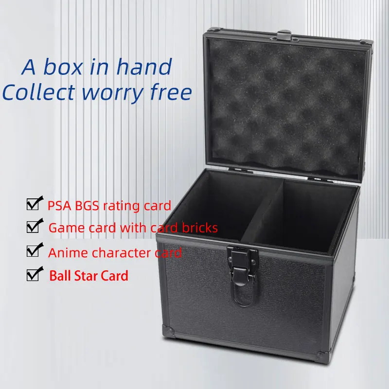 Premium Wood Fiber Card Storage Box - Large Capacity, Ptcg & Tcg Organizer For Collectors 14+