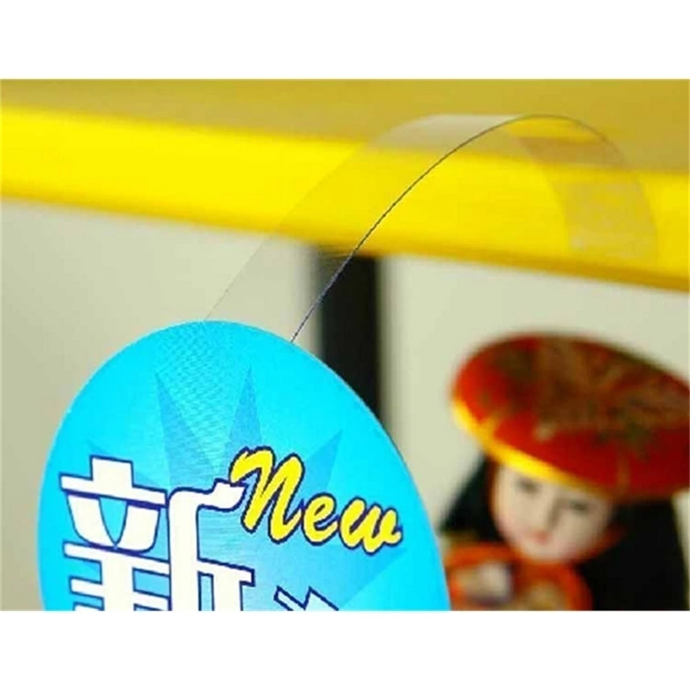 Porte-affiche publicitaire Pop 1*14cm, affichage d'étiquette de prix sur étagère, support Transparent d'étiquette Wobbler pour carte de saut