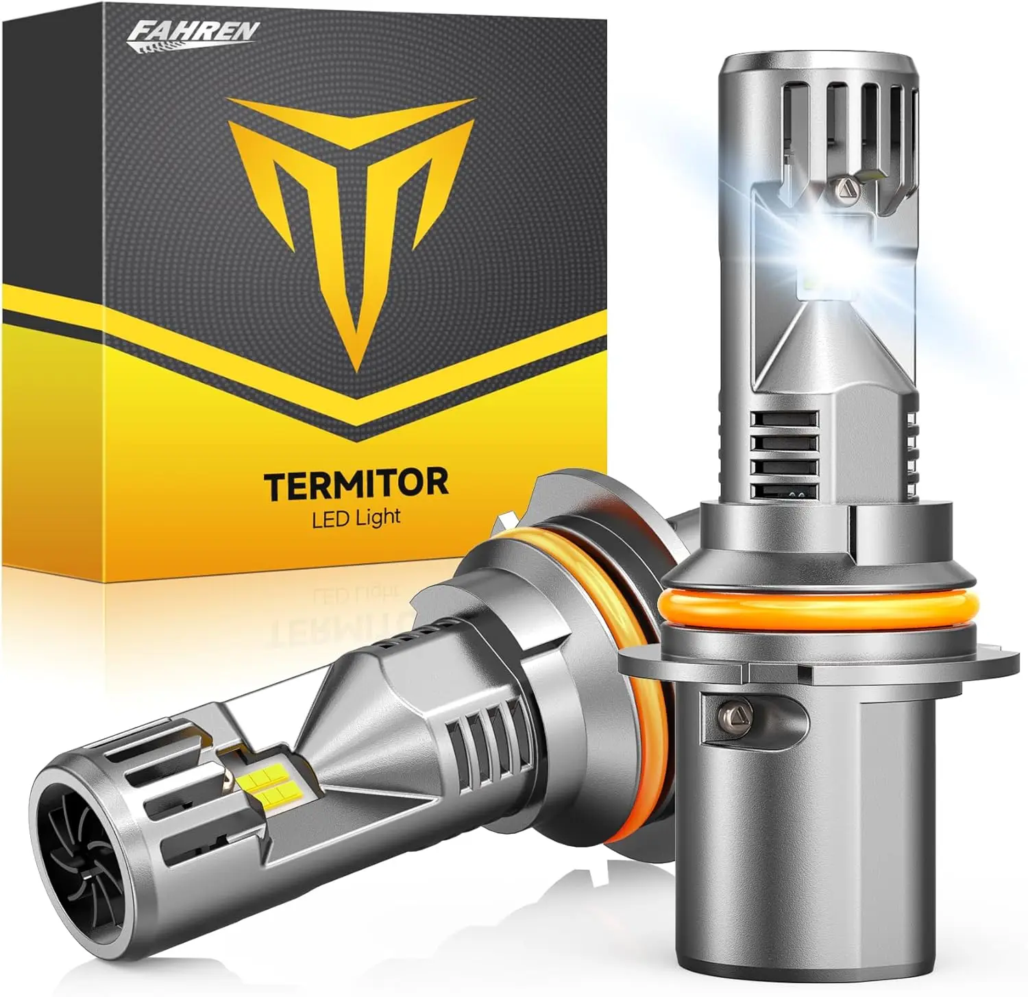 

Лампа 9007 33000LM 6500K IP68, водонепроницаемая, 800% яркость с охлаждающим вентилятором, Plug and Play, упаковка из 2 шт.