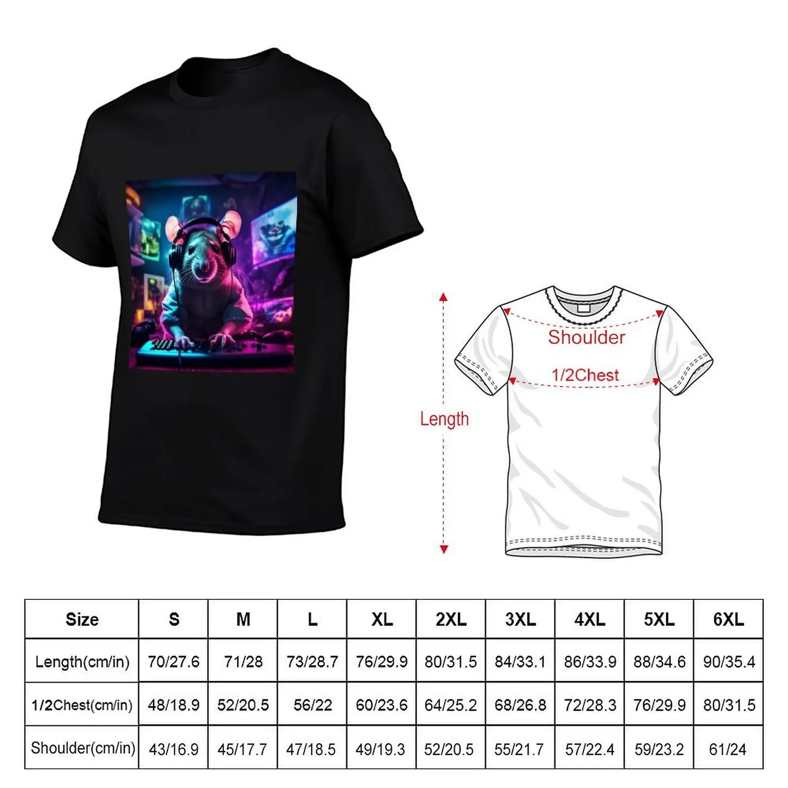 Rodent Realms: A Gaming Rat's Odyssey T-Shirt Construction Work Tee Shirt