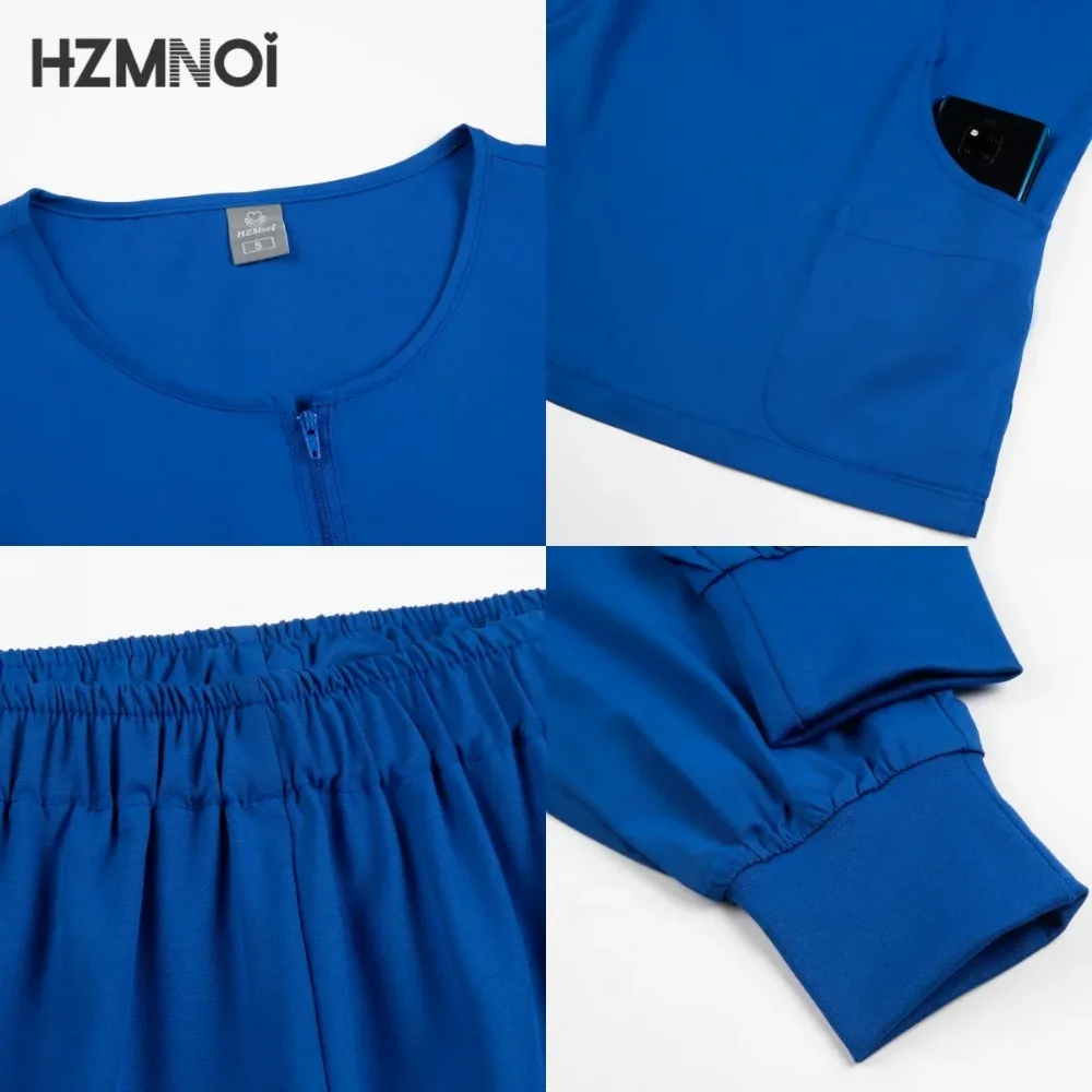 Vêtements de travail unisexes multicolores, uniforme d'infirmière médicale à élasticité douce, ensemble de gIslande pour médecin hospitalier, uniforme de propordentaire buccale pour femmes et hommes