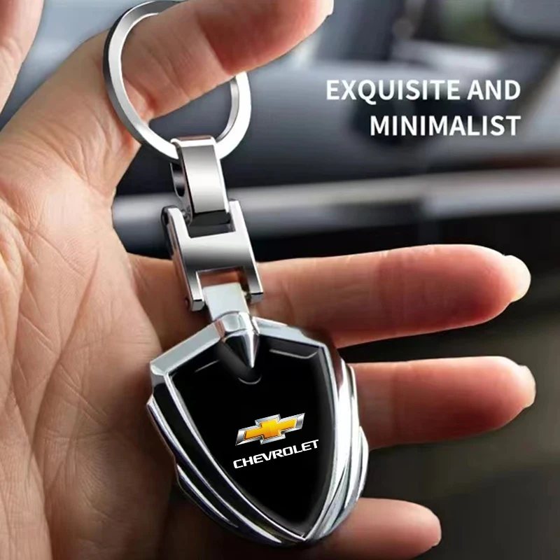 

2024 Best Seller Anti-Lost Car Metal Keychain Fit For Chevrolet Silverado Impala Malibu Equinox Cruze Camaro Blazer Spark Aveo