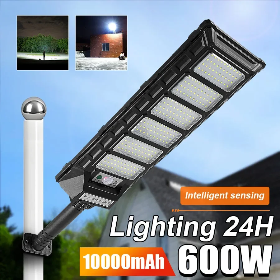 

Pop 2025 NEW Outdoor Solar Light 600W LED Solar Lamp With Motion Sensor IPX66 Waterproof Street Lights Garden Yard Doorway Wall