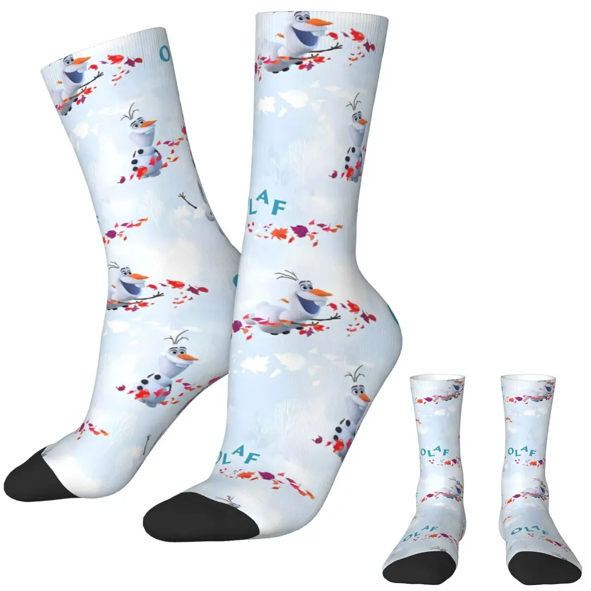 Cute Olaf Frozen Socks Autumn Stockings Modern Women Men Soft Socks Custom Outdoor Anti Skid Socks