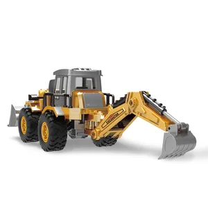 Diecast Engineering Inertial Driving Toys für Jungen Liga Traktor Brennen Bulldozer Kinder LKW Fahrzeug 8 Hauptverkaufstraktorwagen - №4