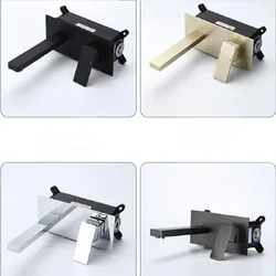 Bathroom concealed faucet wall mounted mixer faucet Tap Basin Mixer Hot And Cold Water Wash Faucet BF002
