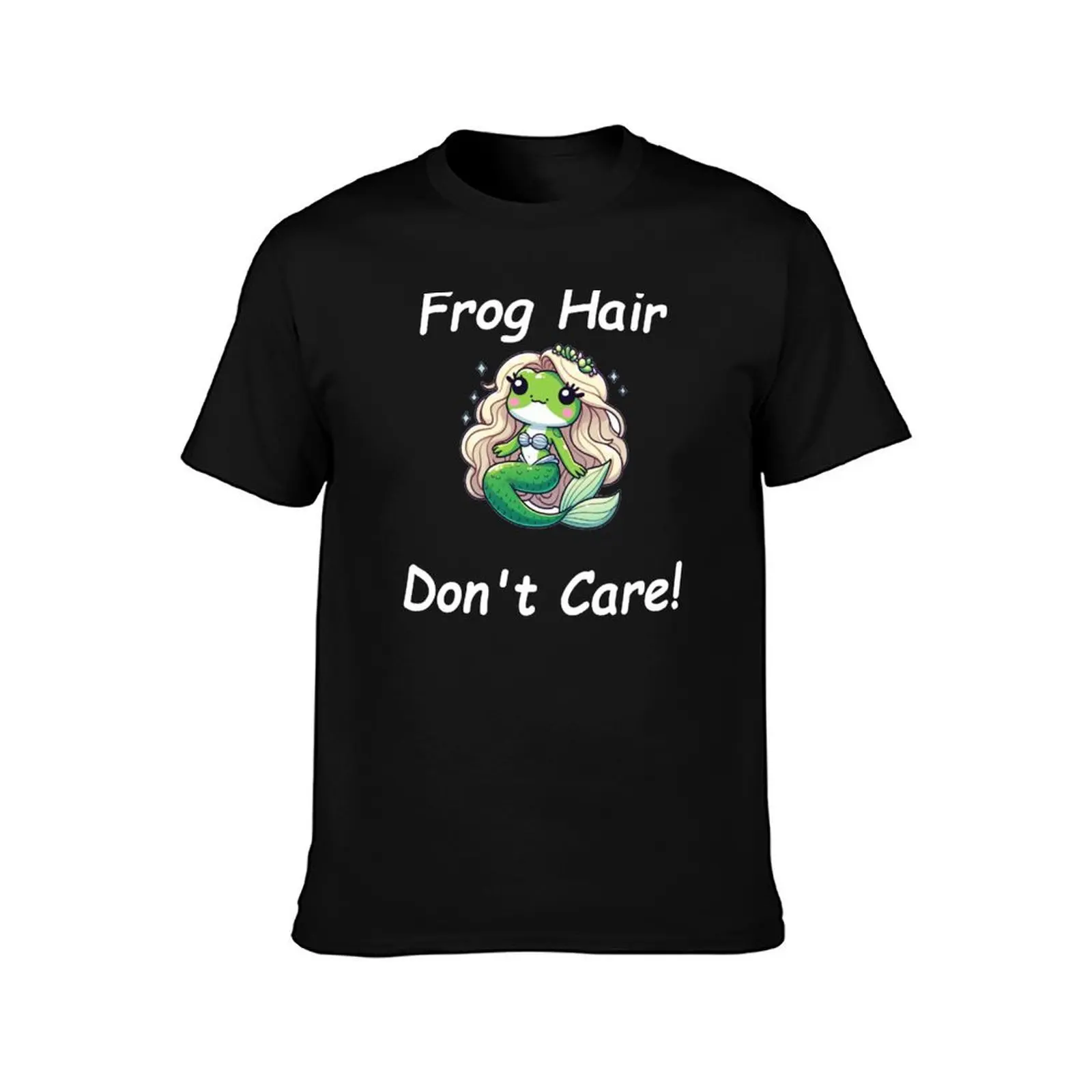 Frog hair don't care! T-Shirt Summer Casual Cotton Tee Unisex Men Women