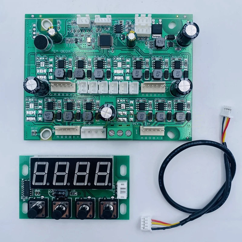 

Плата управления для светодиодных RGB-прожекторов 4x100 Вт с индивидуальным пиксельным управлением, аксессуары для сценического освещения