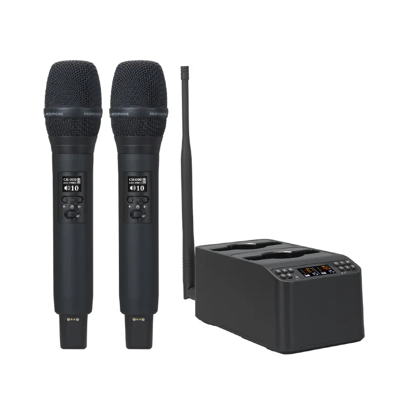 Digital Wireless Professional Handheld Microphones for singing and KTV, with clear sound, suitable for stage performances.