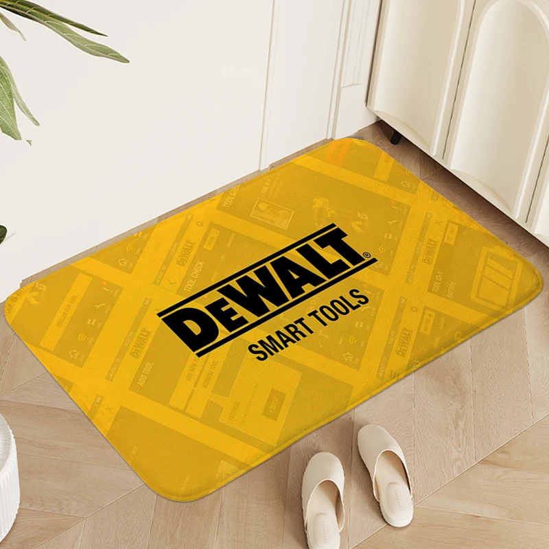 Doormat Entrance Door D-Dewalts Mat for Hallway Custom Washable Non-slip Kitchen Living Room Rug Soft Bathmat Home Decorations