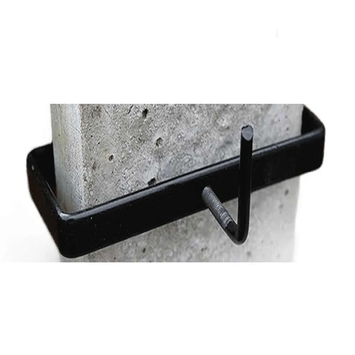 Heavy-Duty Concrete Column Clip Fence Column Metal Fixing Bracket is Suitable for 4-Inch Section Concrete Column 1Pcs