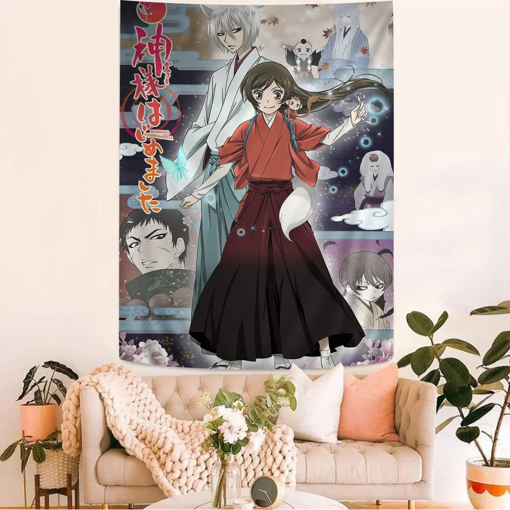 Kamisama Kiss anime Cartoon Tapestry Art Science Fiction Room Home Decor Wall Hanging Sheets