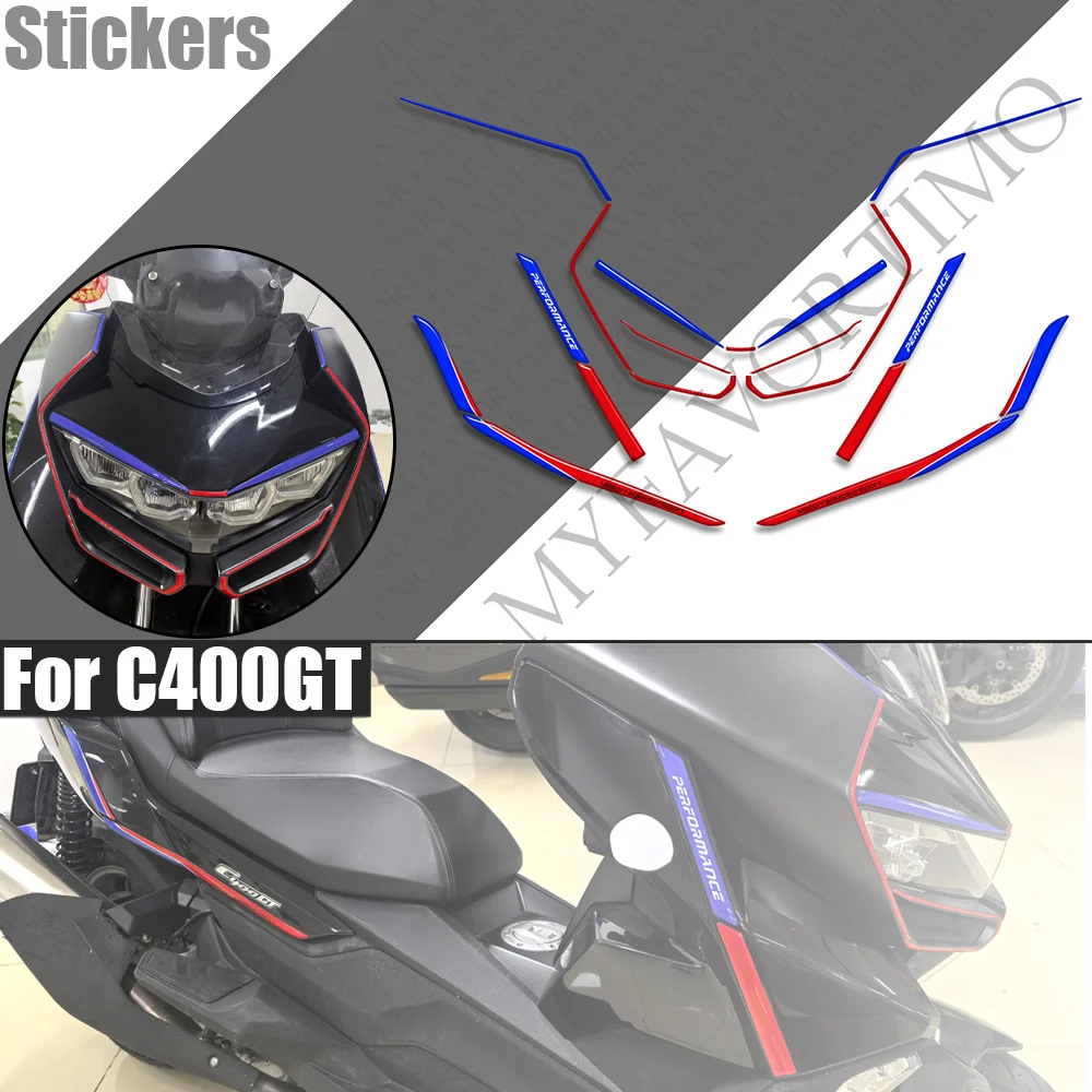 For C400GT C 400GT C400 GT Scooter Motorcycle Tank Body Front Face Fairing Fender Stickers moto Decals