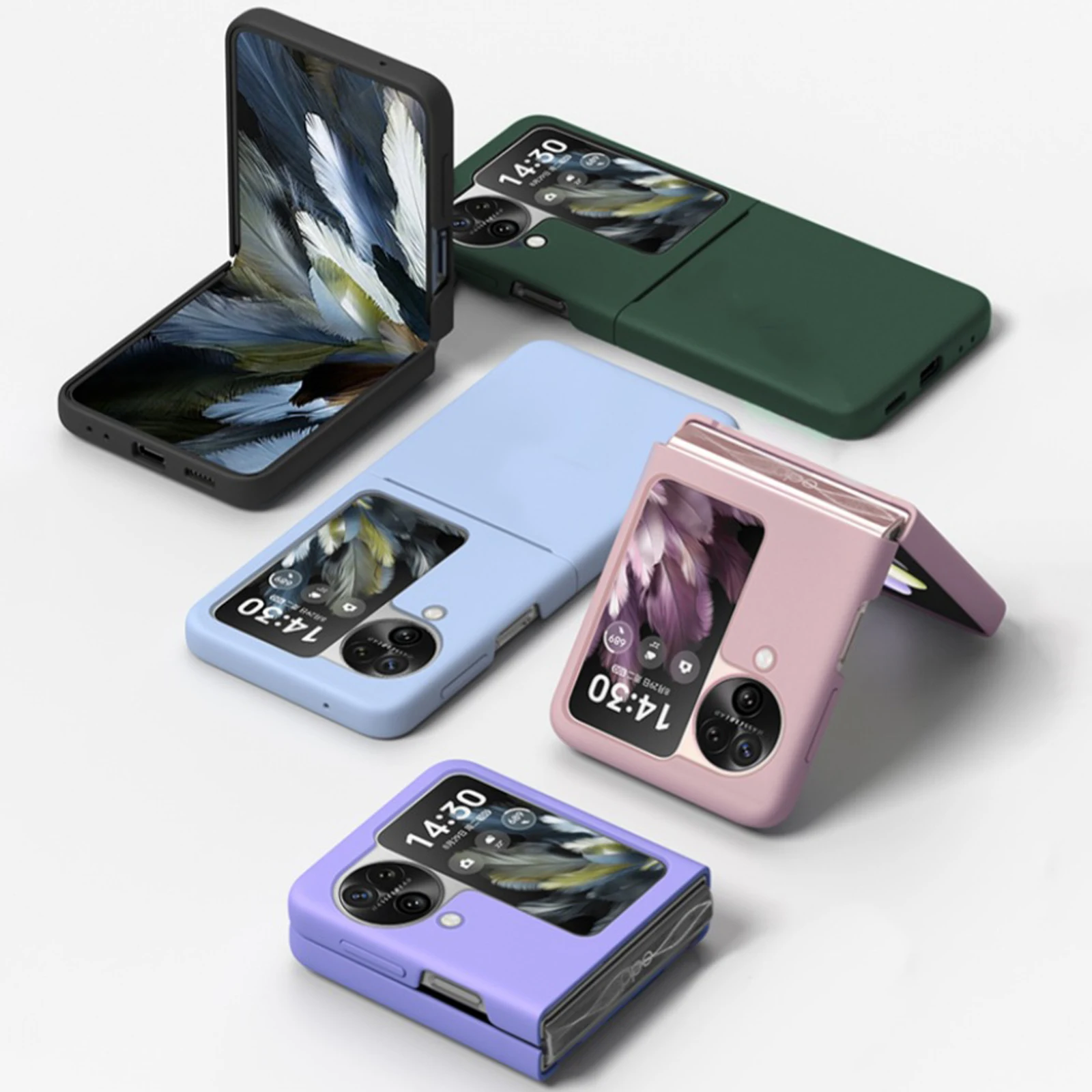 Shockproof Liquid Silicone Case, Slim Skin Soft Touch Phone Cover For OPPO Find N3 Flip, Find N2 Flip, With Retail Package