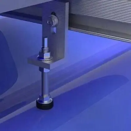 Brackets Pole Screws Aluminium Alloy L Angle Roof Fixture Sheet Metal for sliver Screw Trapezoidal 200/250mm Brackets