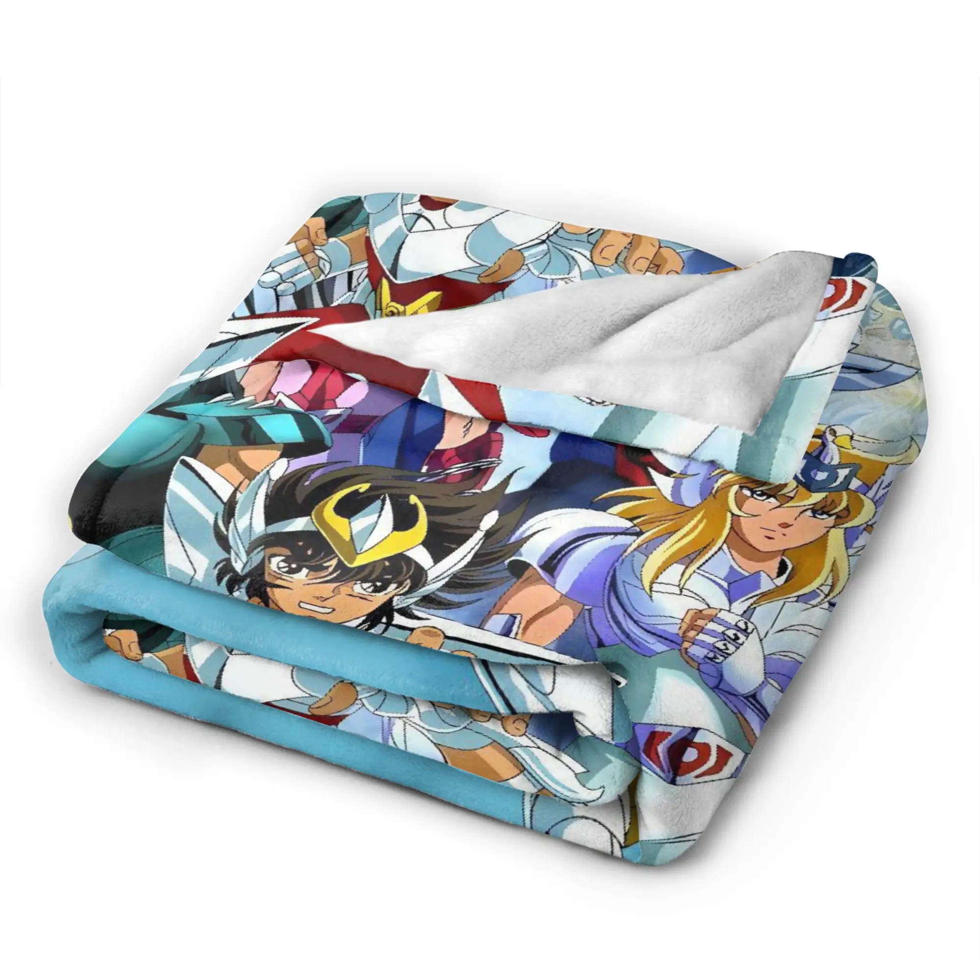 Anime Sainting-Seiyas Gold Saint Cartoon  Blanket Quality Soft Warm  Throw Blanket Winter Travel Couch Chair Aesthetic Bedspread