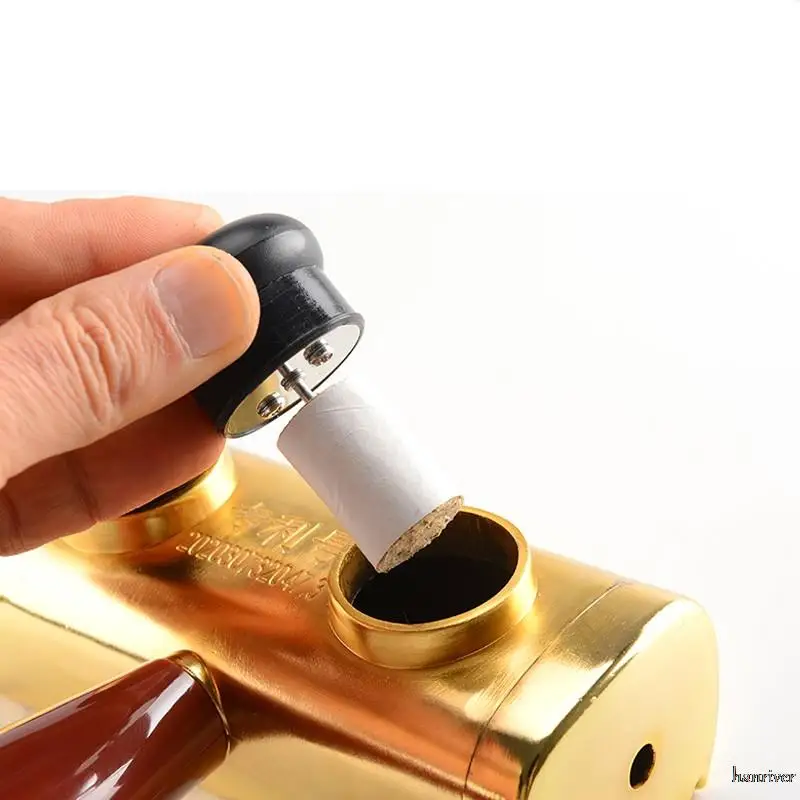 Gold Moxibustion Stick Chinese Heating Therapy Guasha Treatment Massage Moxa Rolls Burner Acupuntura Health Points