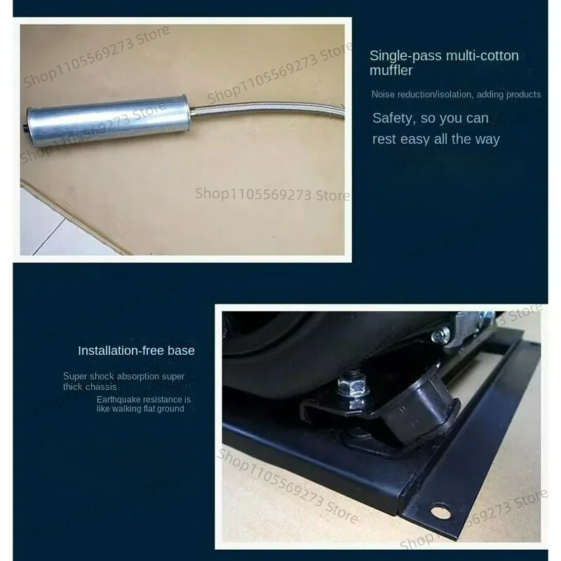 Electric start 6KW dual cooling electric vehicle range extender 48V 60V 72V car generator silent frequency conversion