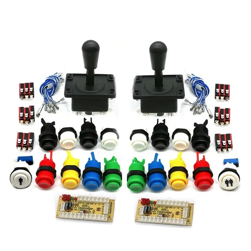 Arcade Game DIY Kit Zero Delay USB Board Controller For Pc Raspberry Pi US Style Joystick Happ Push Button Player Part