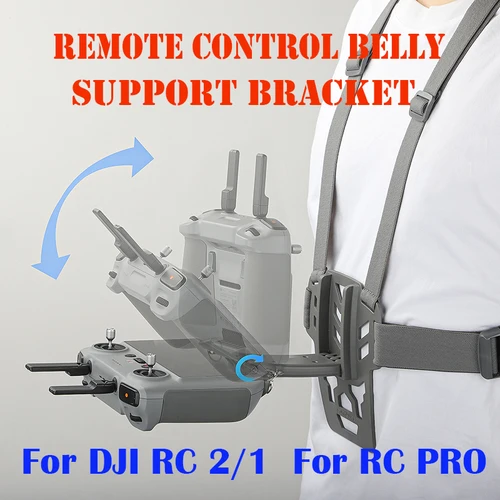 Imagen 1 del producto Soporte de correa para el cuello con cordón remoto, soporte para el vientre para DJI Mini 4 Pro Mavic 3 Drone RC 2/1 RC PRO