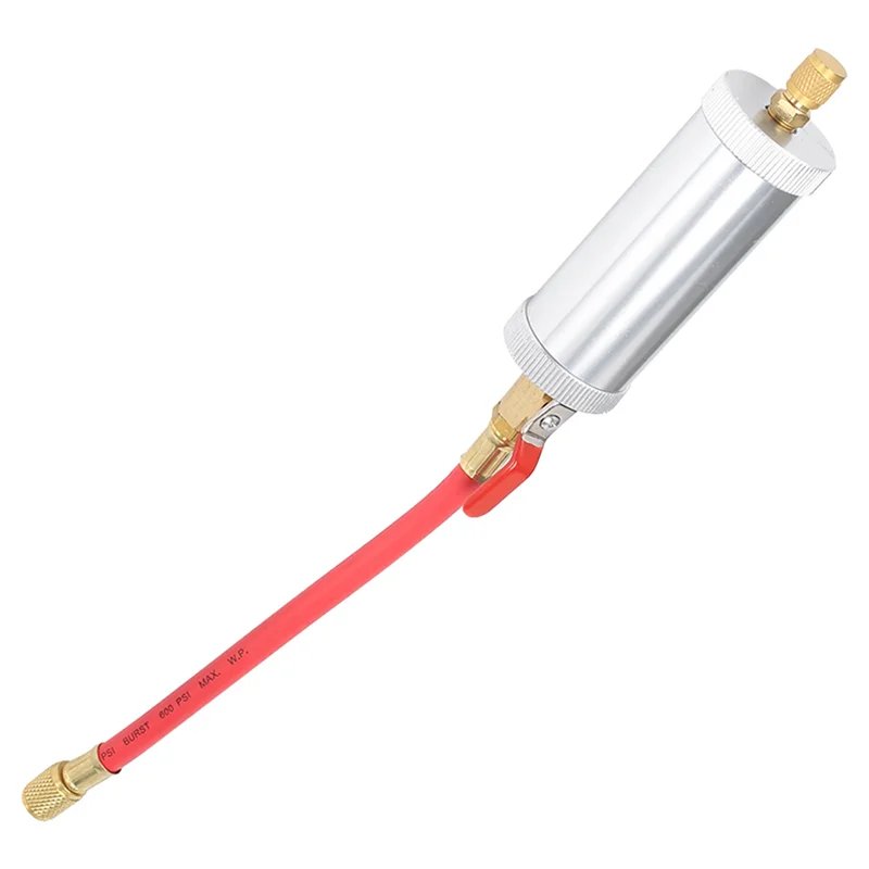 Injetor de tinta ar condicionado injeção de óleo do carro r12 r134a r22 injeção de corante 2 onças tubo de enchimento de refrigerante líquido puro vermelho