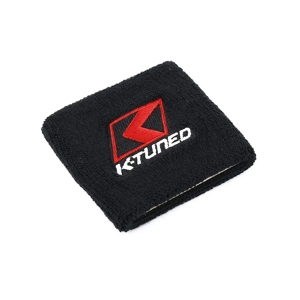 1pcs Black K-Tuned JDM Style Reservoir Brake Clutch Oil Tank Cap Sock Car Sweat Band