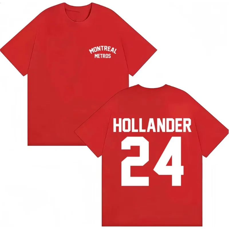 Hollander 24 Pure Cotton Printed Men's and Women's Fashionable Short Sleeved New Personalized Casual Round Neck T-shirt