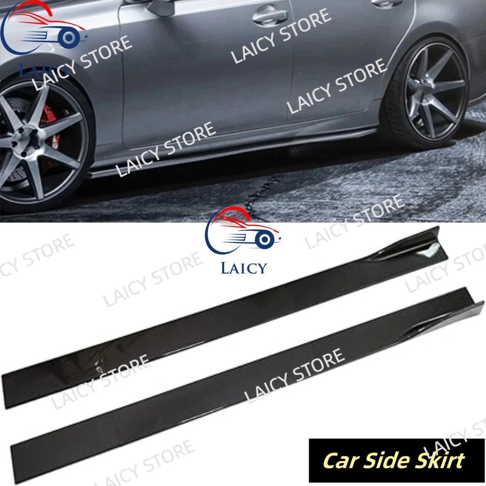 LAICY Para Lexus GS350 ES350 86.6'' Extensões de Painel Lateral (Side Skirt Splitter Spoiler Lip Rocker Panel) Kit de Carroceria para Para-choques Automotivos Preto