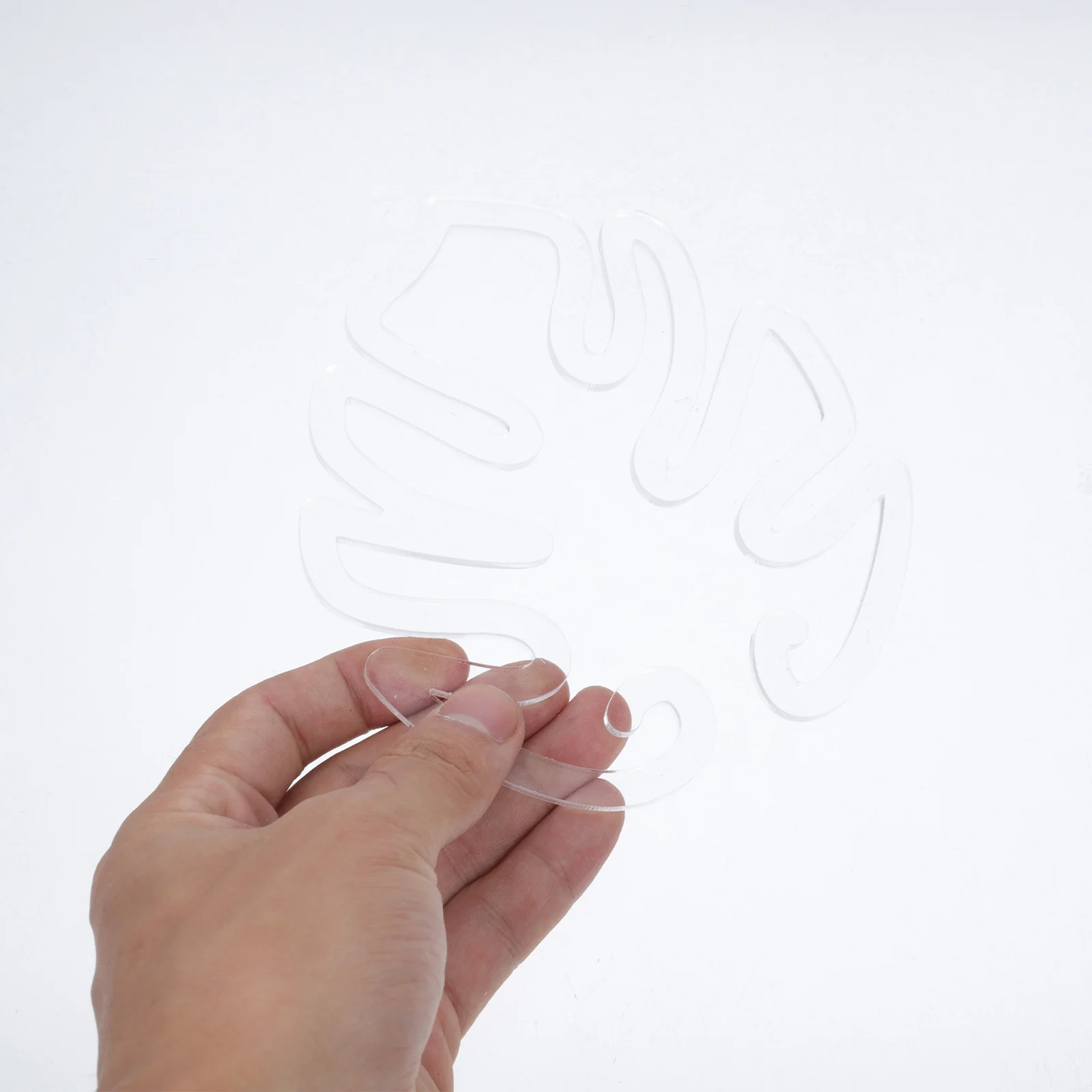 حامل دعم الزهور، مثبت جذع نبات الأكريليك لحديقة بونساي، نباتات داخلية، حامل جذع دعم النباتات Monstera #5