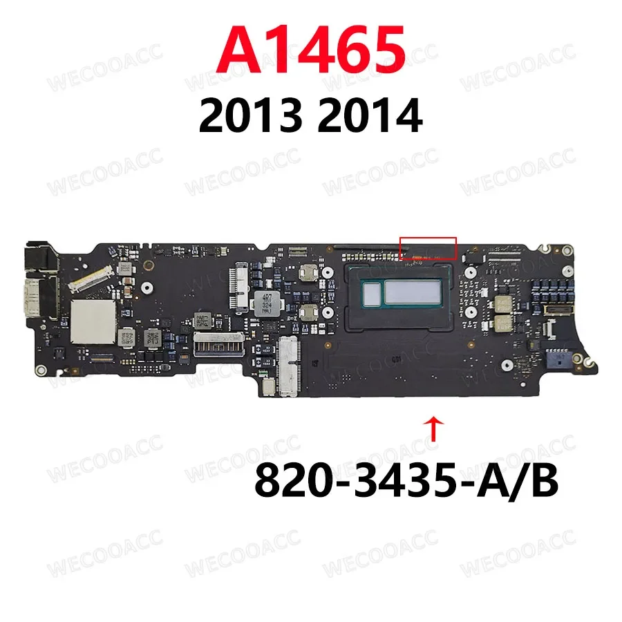 Original A1465 A1466 Logic Board i5 i7 4GB 8GB For Macbook Air A1465 A1466 Motherboard 2013 2014 2015 2017 Years