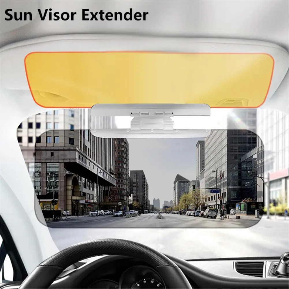 Car Sun Visor Extender Day and Night Anti-Glare Sunshade Adjustable Sun Blocker Anti-UV HD Anti Sunlight Dazzling Driving Goggle