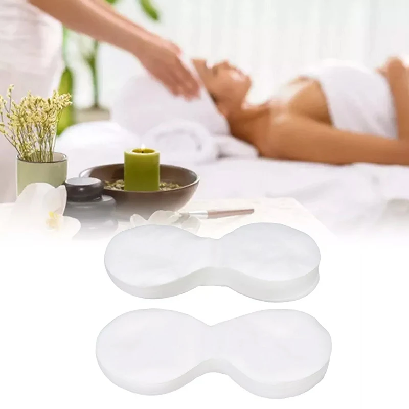 100/200 قطعة غير المنسوجة لصقة عين قناع عين يستخدم مرة واحدة ورقة القطن العناية بالعين بقع للنساء سبا العين يغطي أدوات العناية ببشرة الوجه