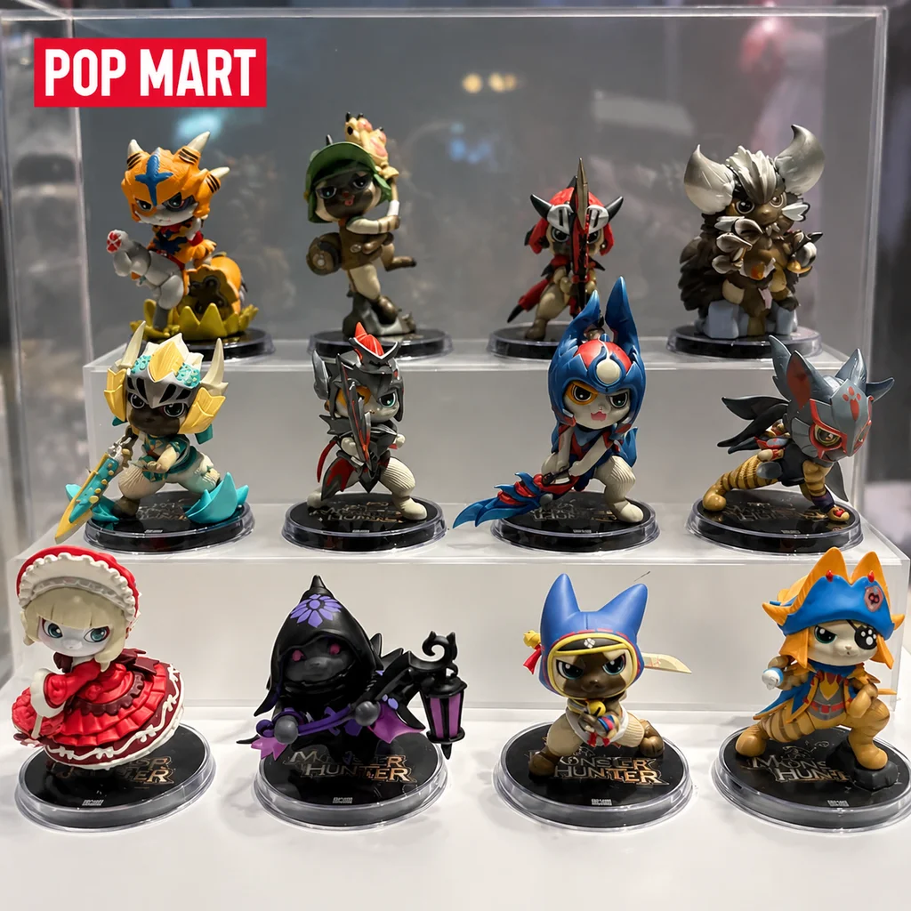 Коллекционная фигурка POP MART Monster Hunter Otomo Airou (коллаборация), слепая коробка, для взрослых, настольное украшение, модный подарок