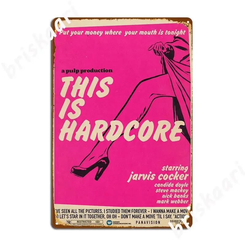 This Is Hardcore Metal Sign Printing Plaques Home Cinema Living Room Tin Sign Poster