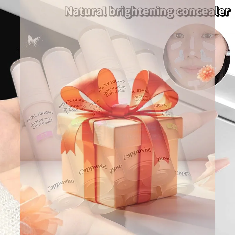 คาปูวินี่ ไบรท์เทนนิ่ง ไฮกลอส ลิควิด ฟาวเดชั่น คอนซีลเลอร์ สติ๊ก ติดทนนาน ให้ความชุ่มชื้น ปรับรูปหน้า ปกปิดเต็มที่ ปรับสภาพผิว