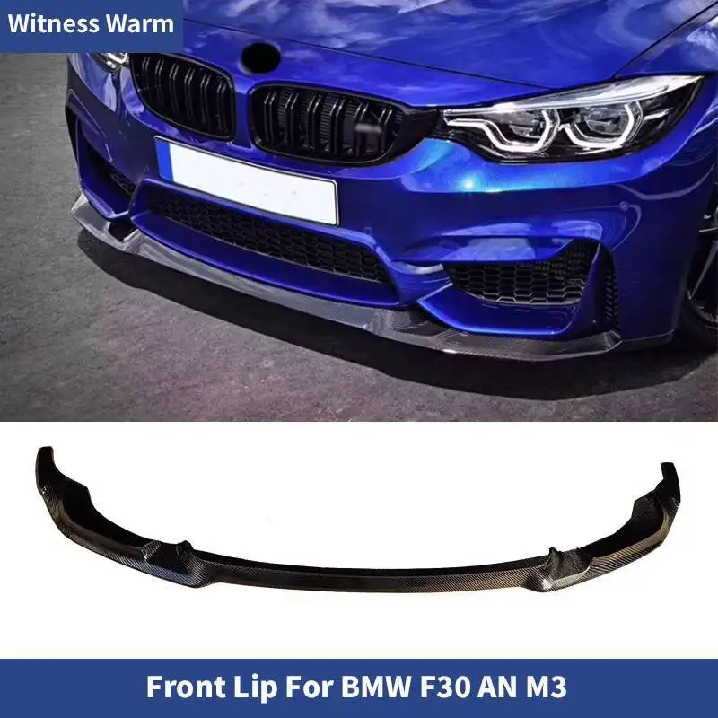 Couvercle de pare-chocs avant en Fiber de carbone/frp, séparateur de lèvre, becquet de menton pour Bmw F30 An M3 série 3 2012 2013 2014 2015 2016 2017