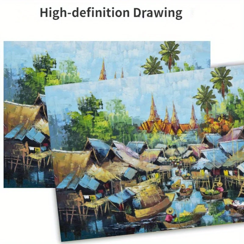 

Пазл-головоломка 60,9x45,7 см, 1000 деталей, для взрослых, с изображением спокойной деревни, бумажный, для домашнего декора, настенного размещения, праздничный подарок